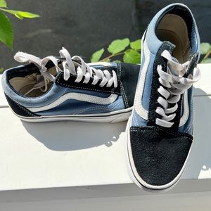 VANS women’s size 6.5 black & blue sneaker